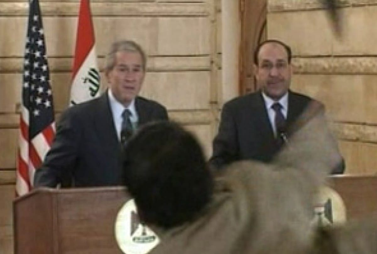 Shoe attacks on politicians Press Conference around the world