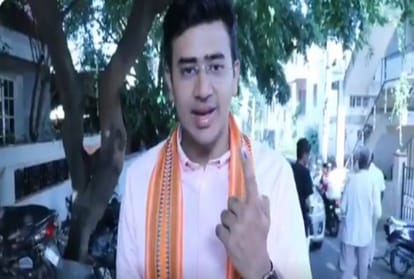 MP tejasvi surya contested for the first time election in the 7th Class