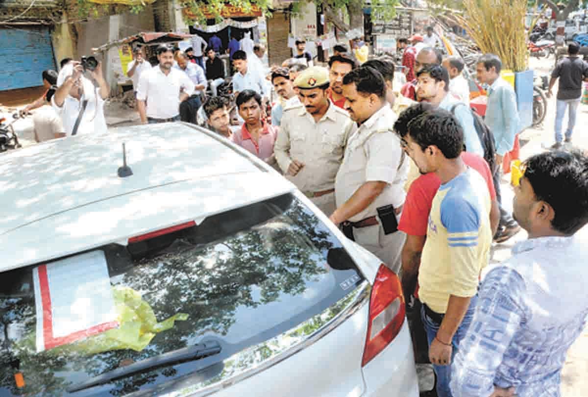 Pratapgarh: First done tire puncture, then breaking the mirror 1.5 lakh rupees