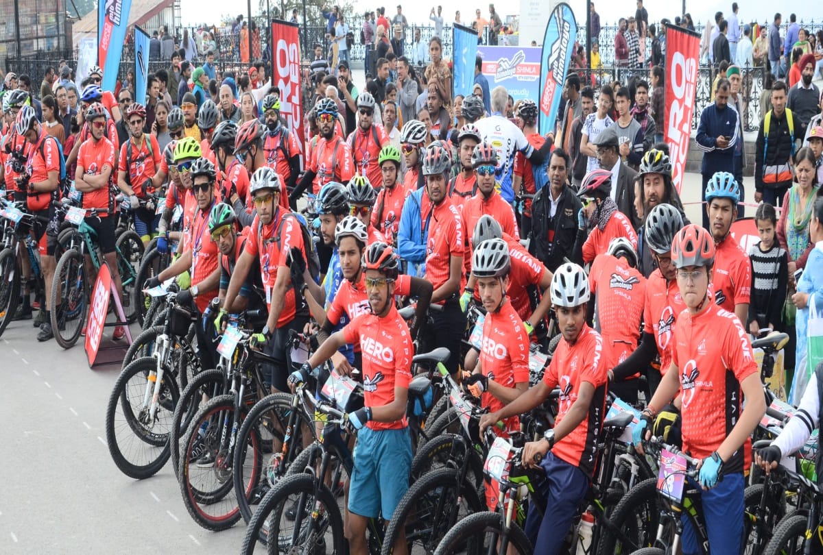 Thrill of MTB Himalayan Cycle Race from today in shimla