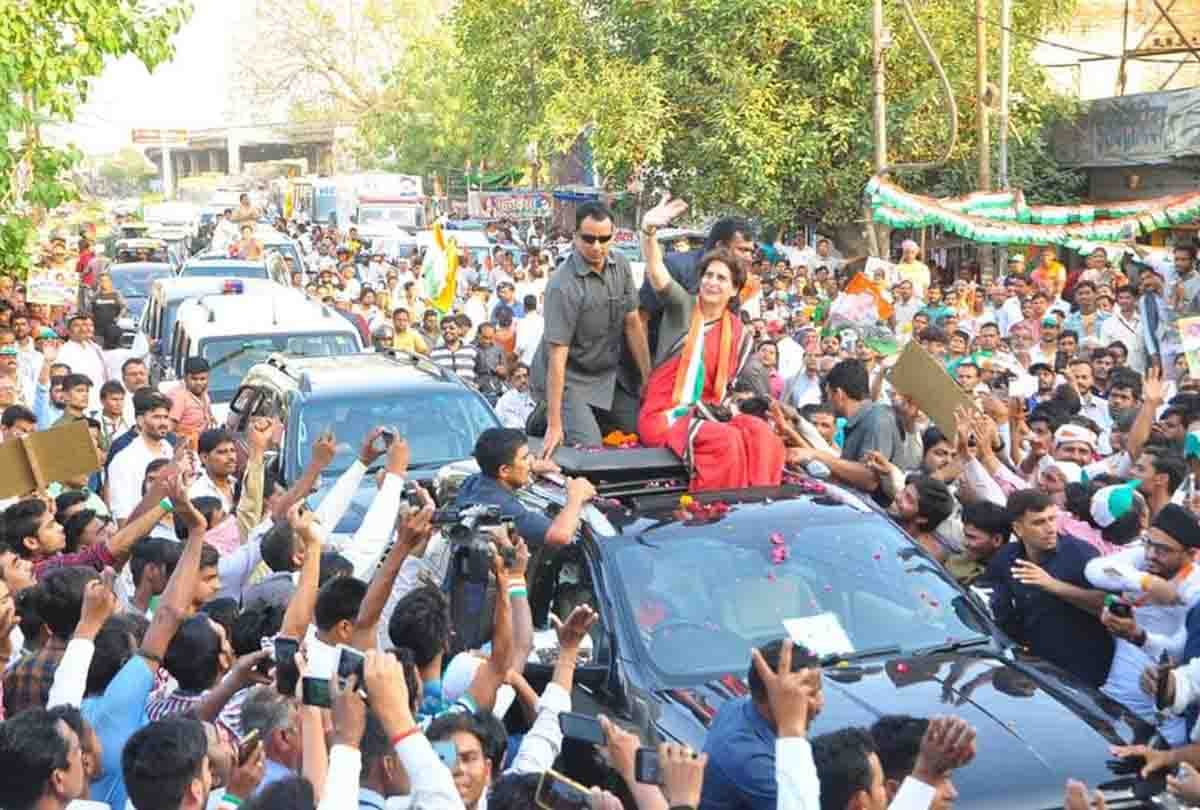 priyanka gandhi vadra in kanpur for lok sabha elections 2019
