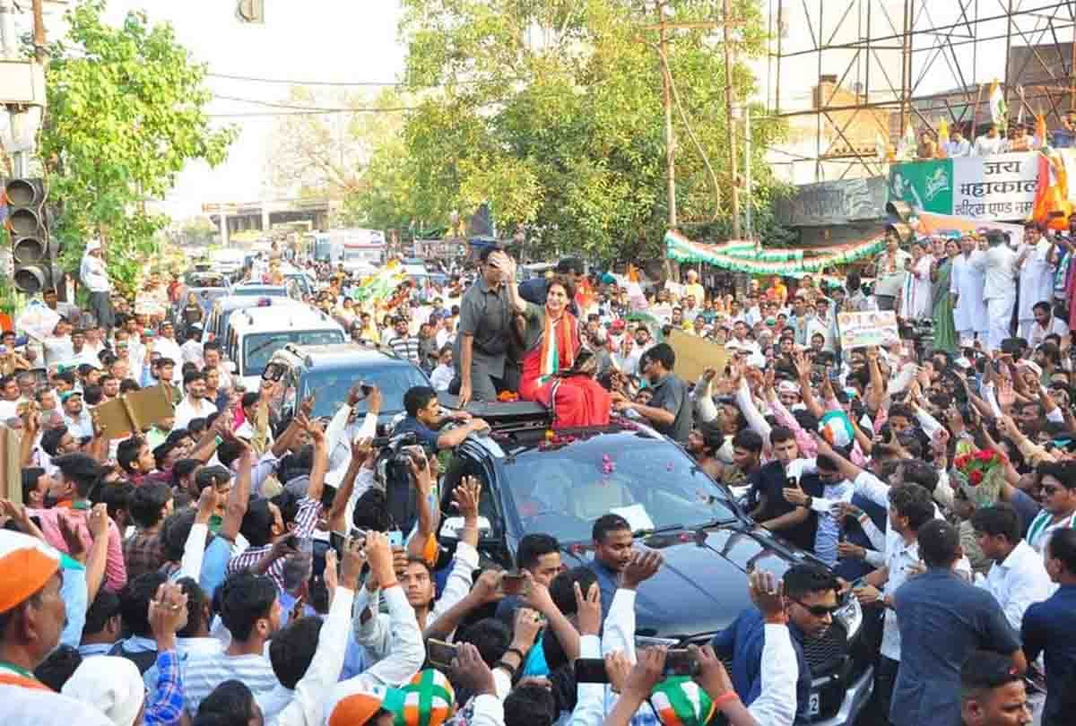 priyanka gandhi vadra in kanpur for lok sabha elections 2019