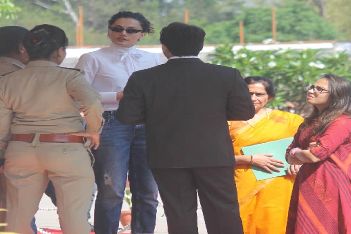 Actress Taapsee Pannu in a school program in Meerut revealed the secret of her success