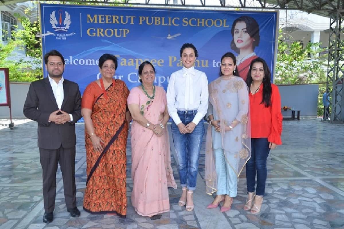Actress Taapsee Pannu in a school program in Meerut revealed the secret of her success