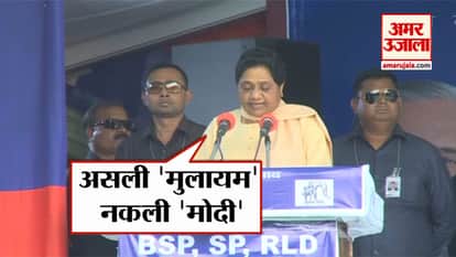 Mayawati praises Mulayam from Mainpuri forum