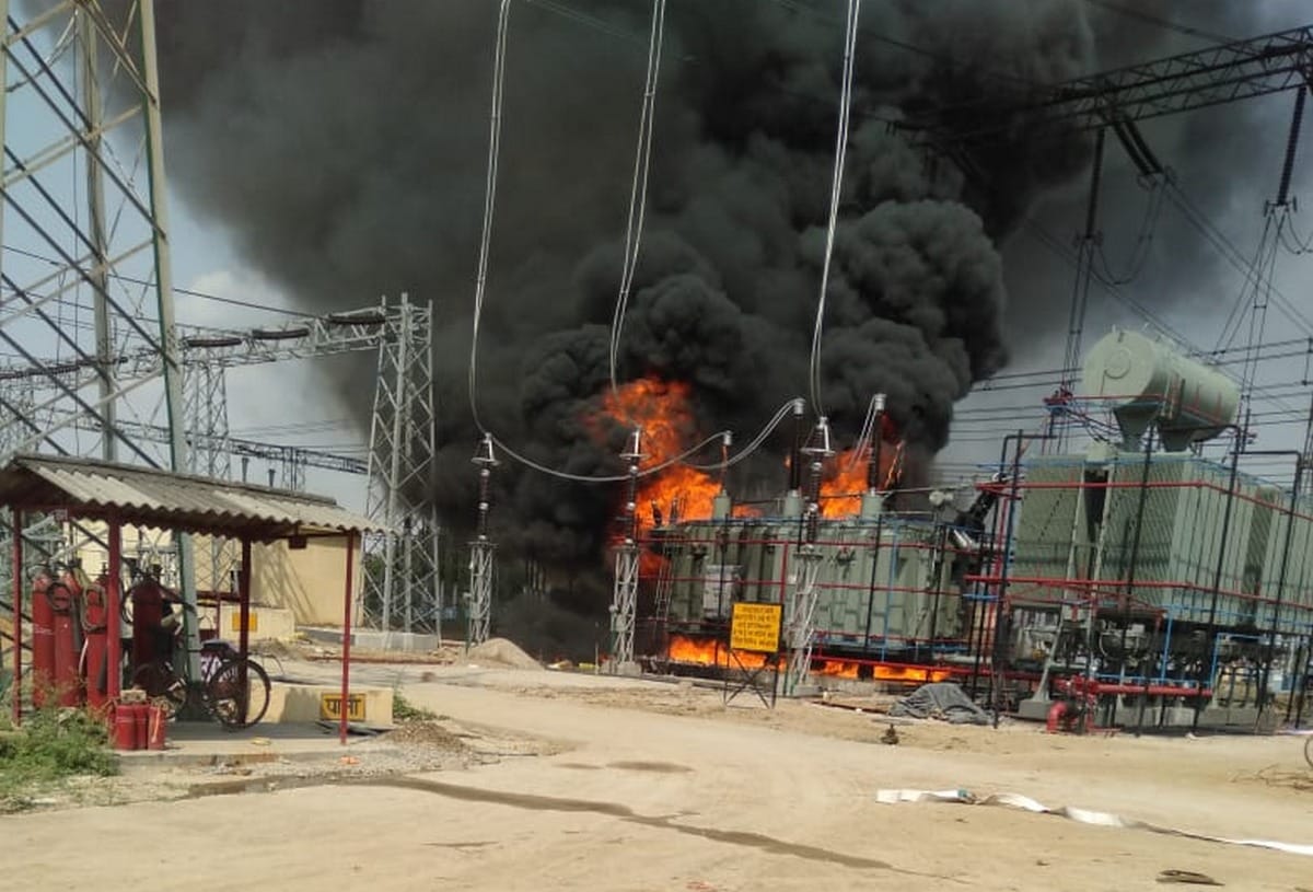Set fire in power house in varanasi