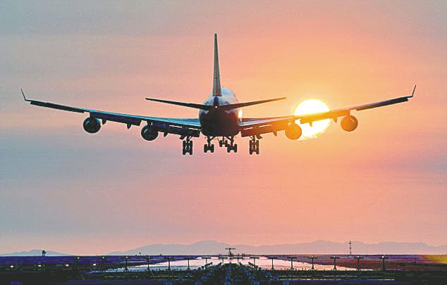 airport in Air wait for landing
