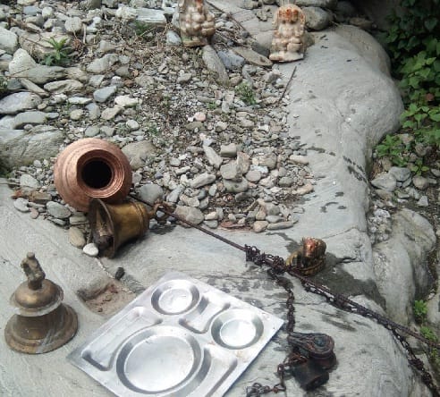 The chaotic elements sabotage in Shiv Mandir of Garud village