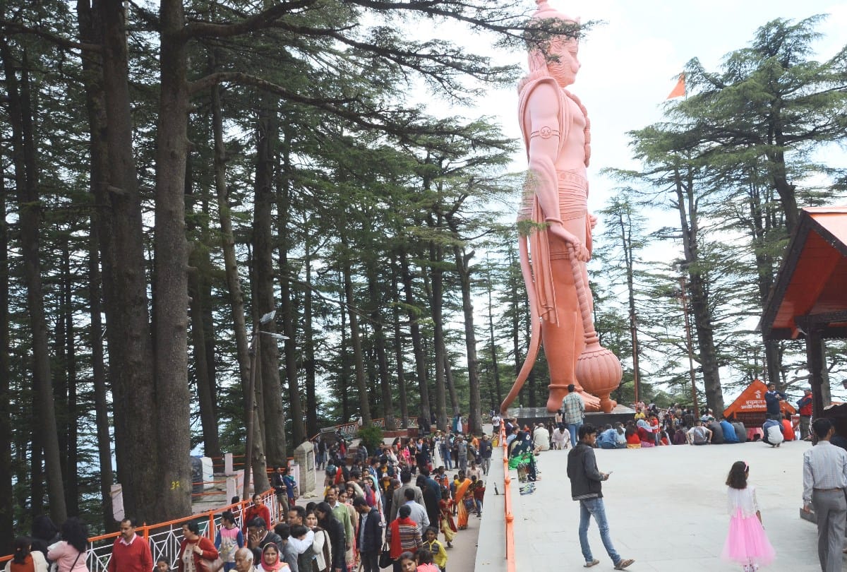 jakhoo temple is hot destination for tourist in shimla