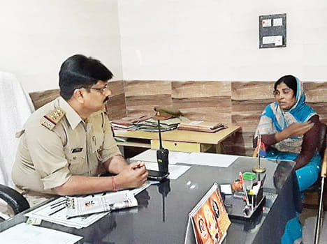 Looted woman near SSP Housing