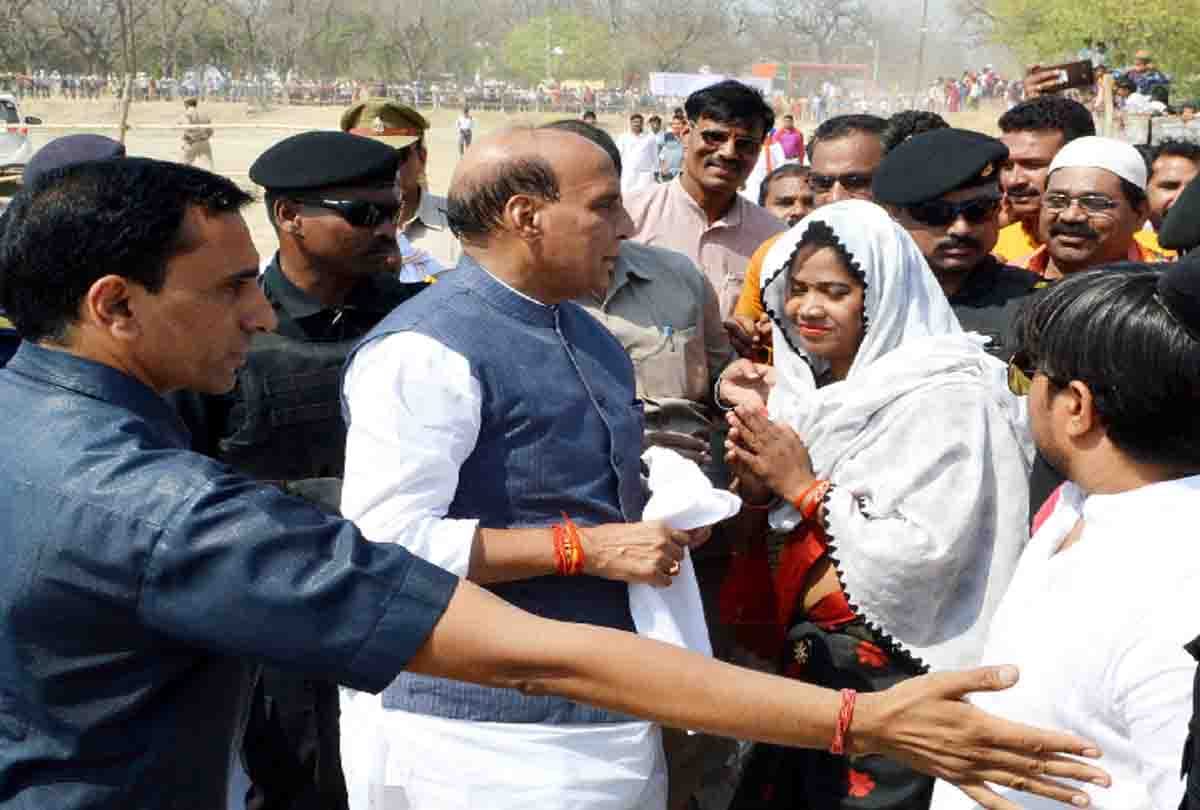 rajnath singh rally for lok sabha elections 2019