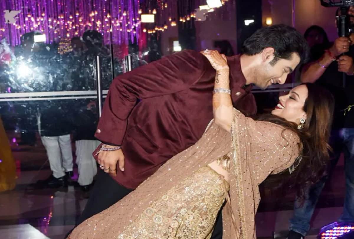 Banoo Main Teri Dulhann actor Sharad Malhotra Ripci Bhatia sangeet ceremony pictures leak