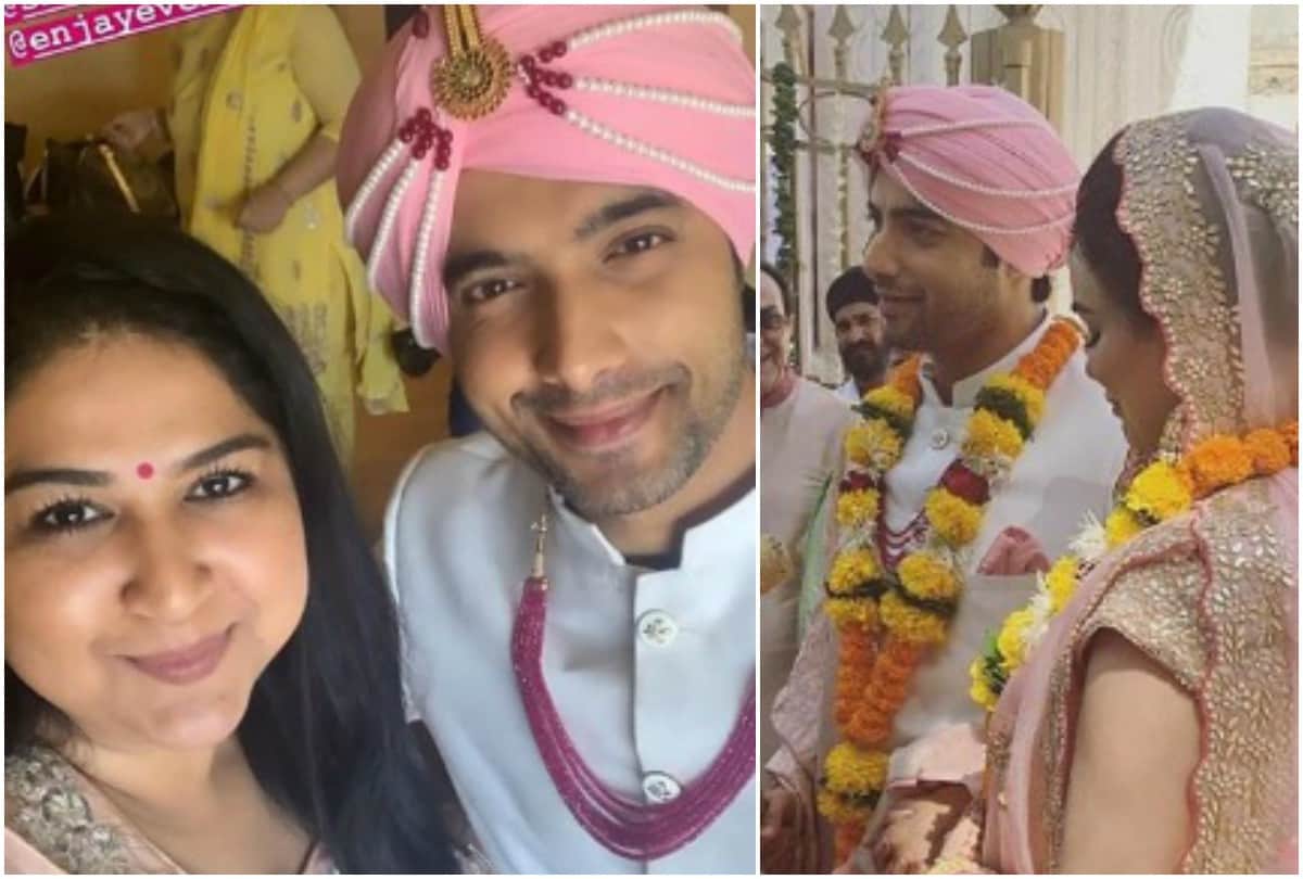 Sharad Malhotra Ripci Bhatia ties the knot inside wedding pictures album