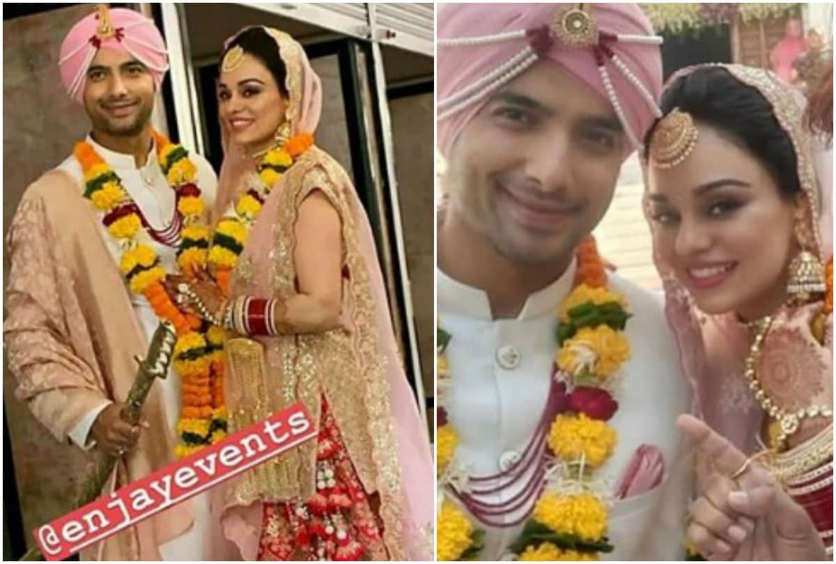 Sharad Malhotra Ripci Bhatia ties the knot inside wedding pictures album