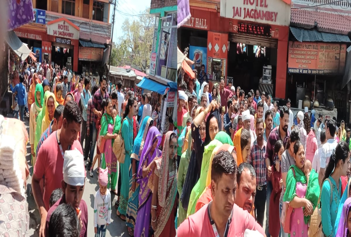around 20 thousand Devotees visit chintpurni temple on sunday in una himachal