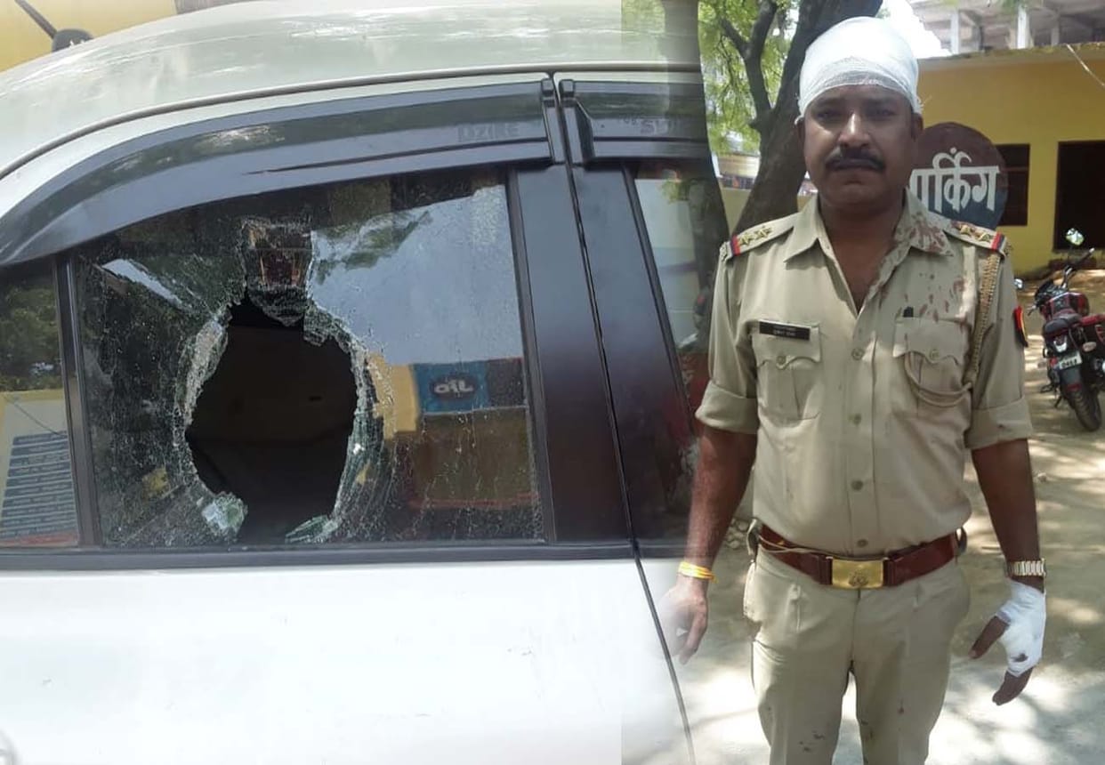 Kidnappers attacked on kannuj police