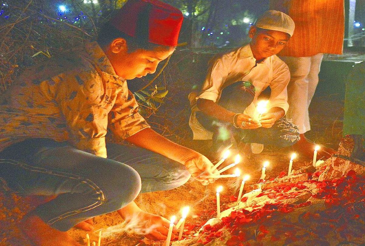 muslims celebrates shab e barat in agra