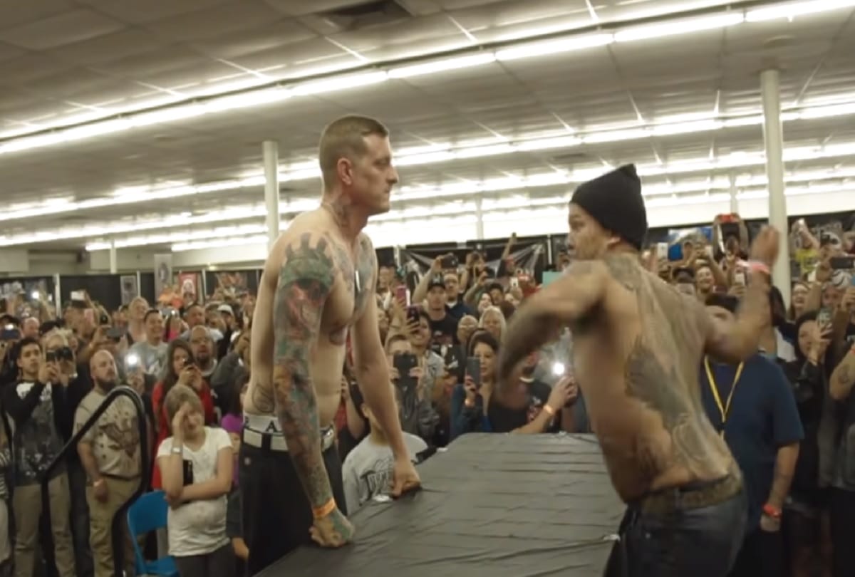 male slapping championships took place in Krasnoyarsk Russia video viral