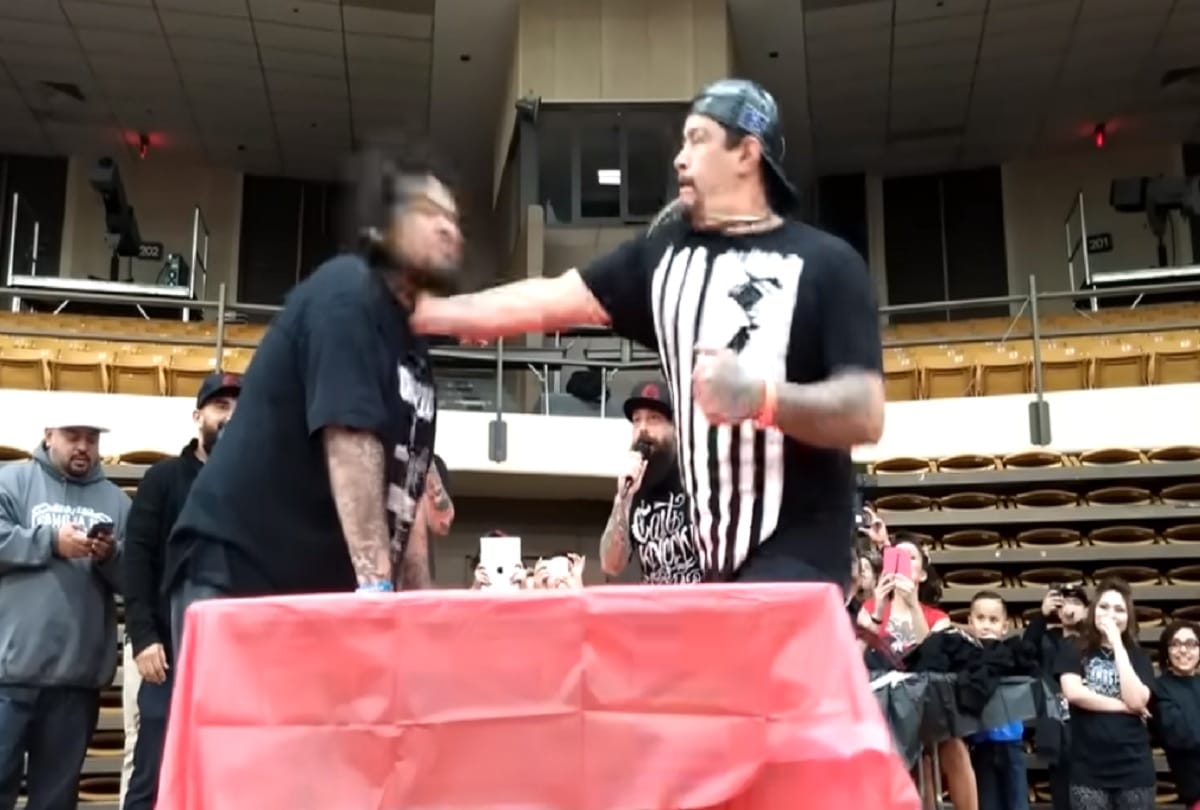 male slapping championships took place in Krasnoyarsk Russia video viral