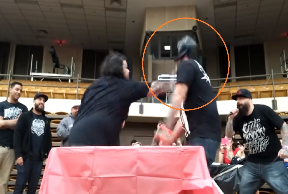male slapping championships took place in Krasnoyarsk Russia video viral