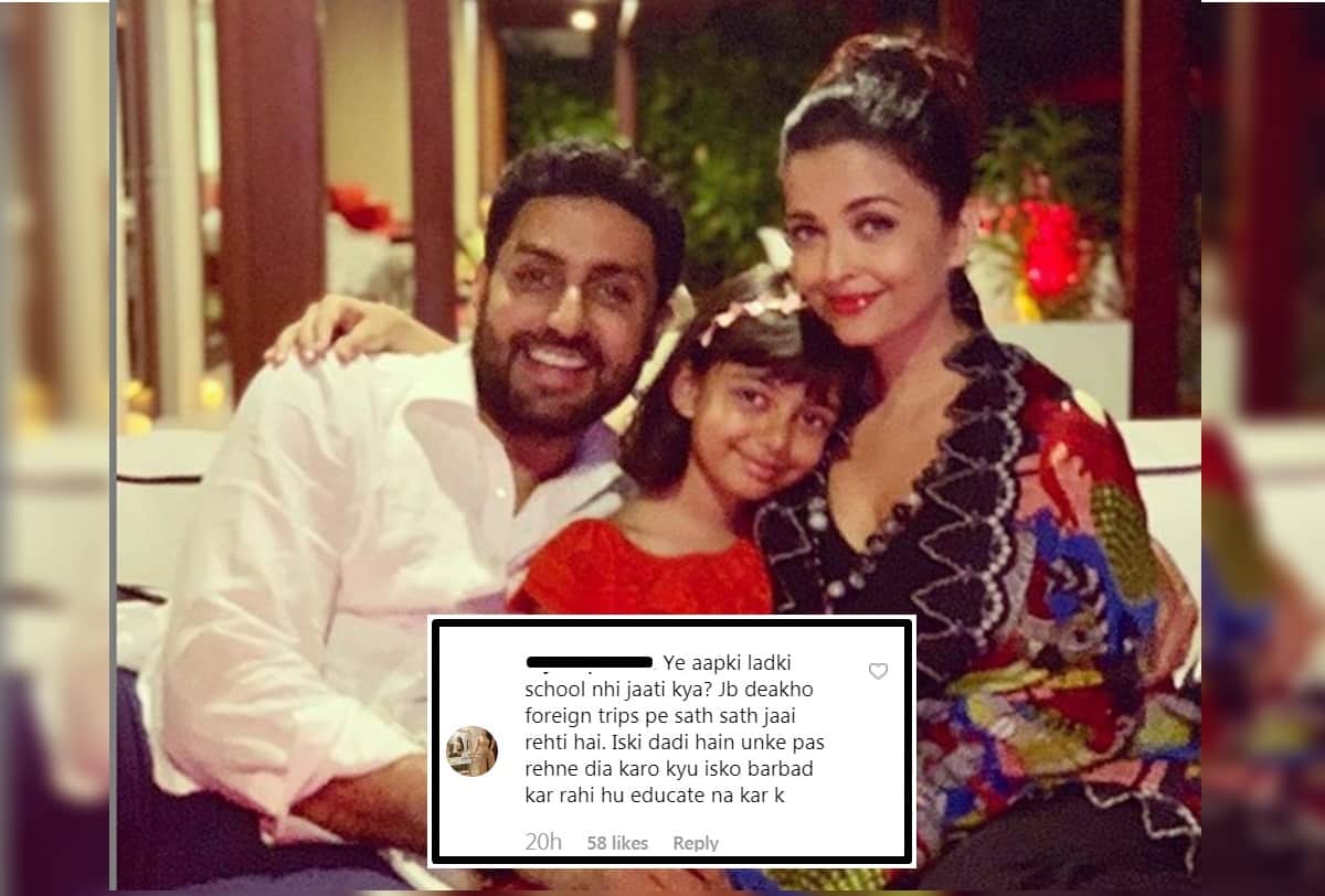 Abhishek Bachchan and aishwarya rai gets trolled for always staying with aaradhya