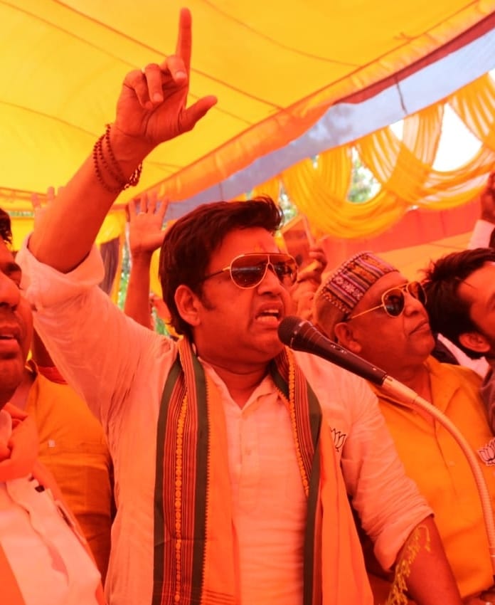 भाजपा की जनसभा में बोले भोजपुरी स्टार रवि किशन