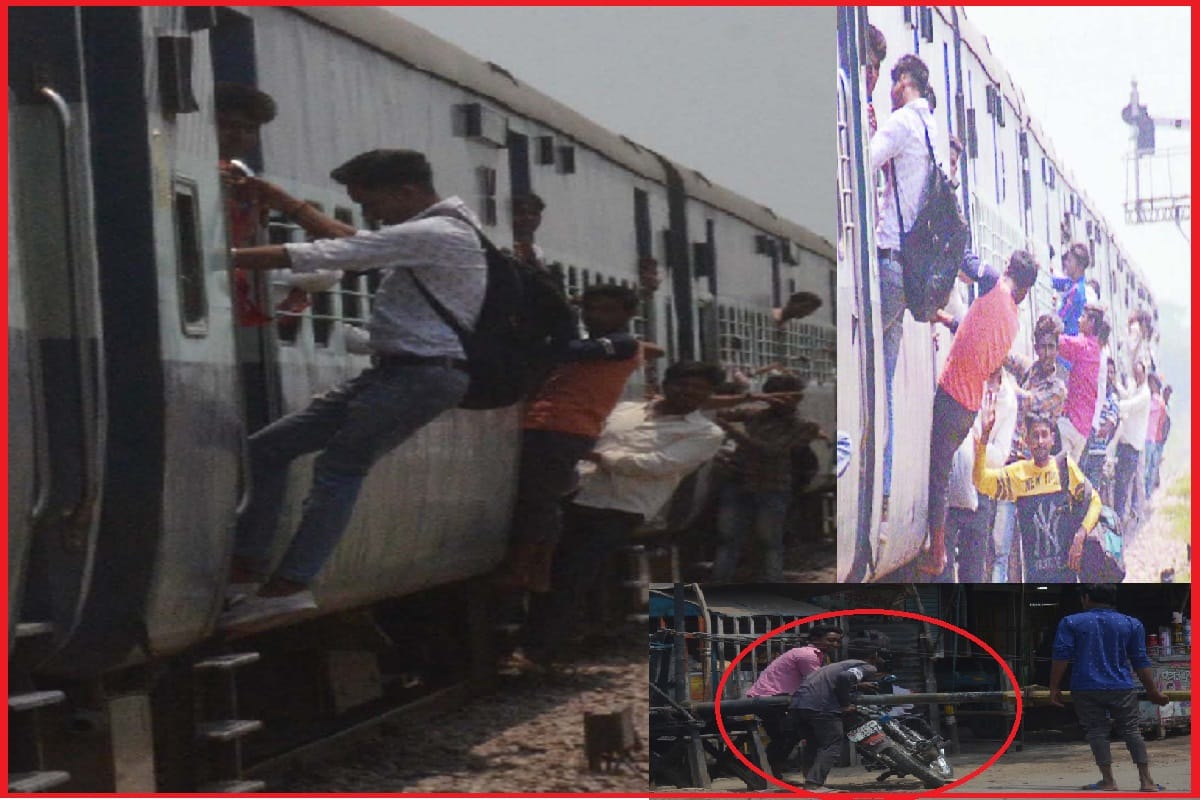 Peoples are not following rules on Baghpat railway station