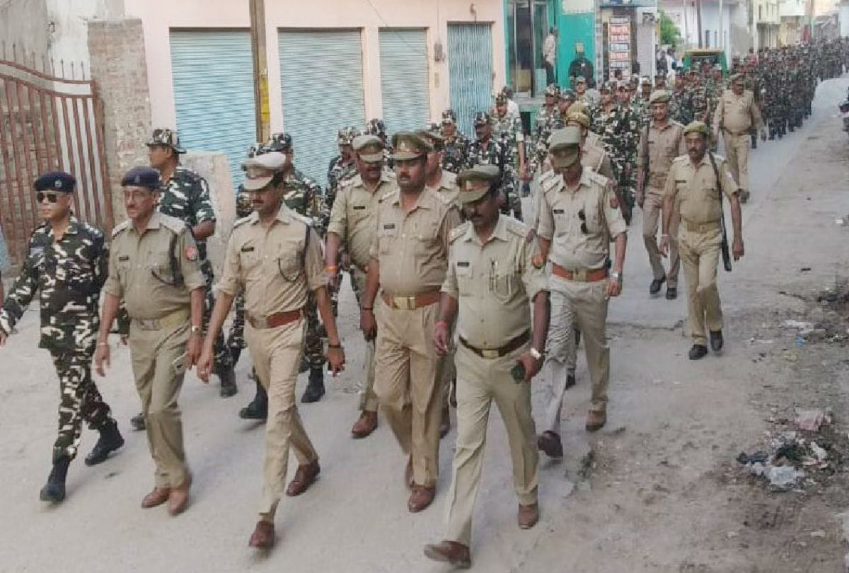 lok sabha elections 2019 police force deployed in kasganj