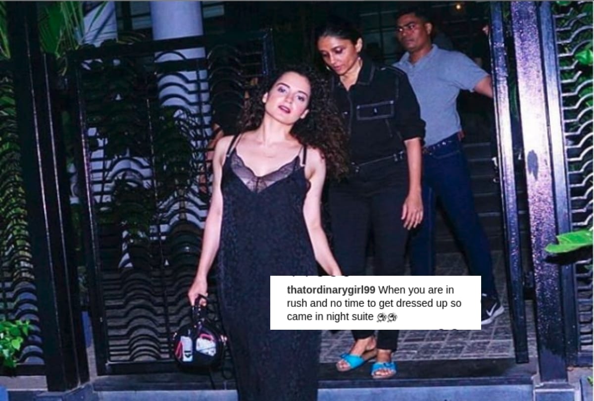 Kangana Ranaut Wore Black Dress Social Media Users Troll Her