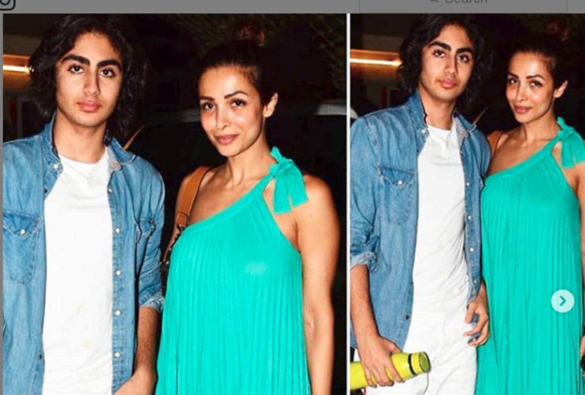 malaika arora spot with his son arhaan social media users troll him