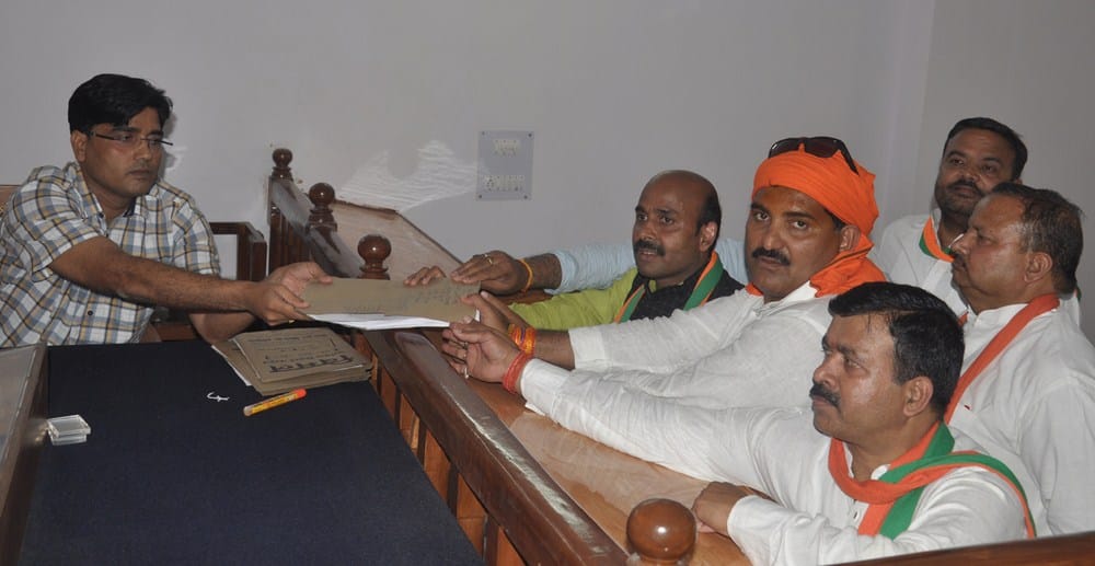 bjp candidate harish filed nomination