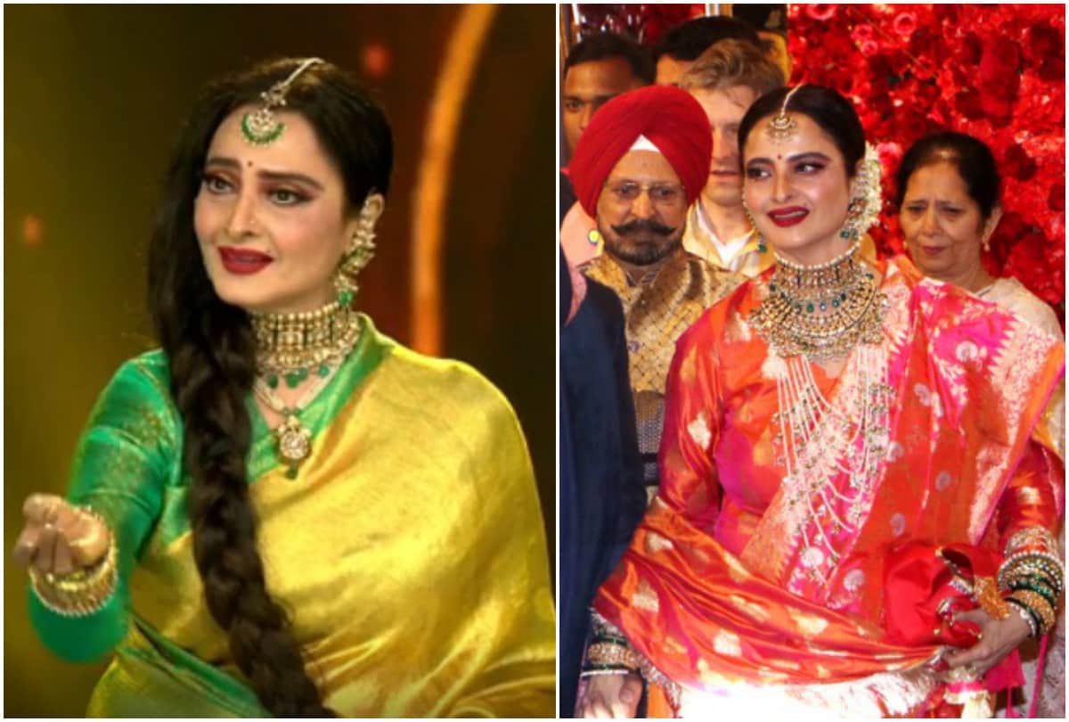 After Isha Ambani wedding Bollywood actress Rekha steal the limelight in reality show Rising Star 3