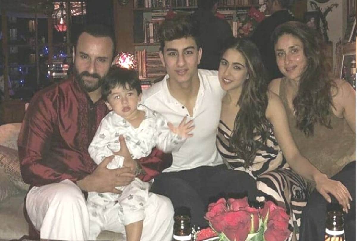sara ali khan share taimur photo with his step brother ibrahim