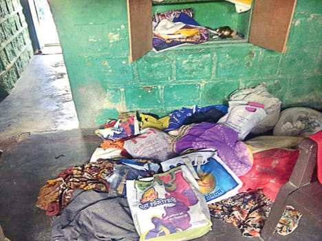 The havoc of the miscreants, maulage of millions of goods from seven houses