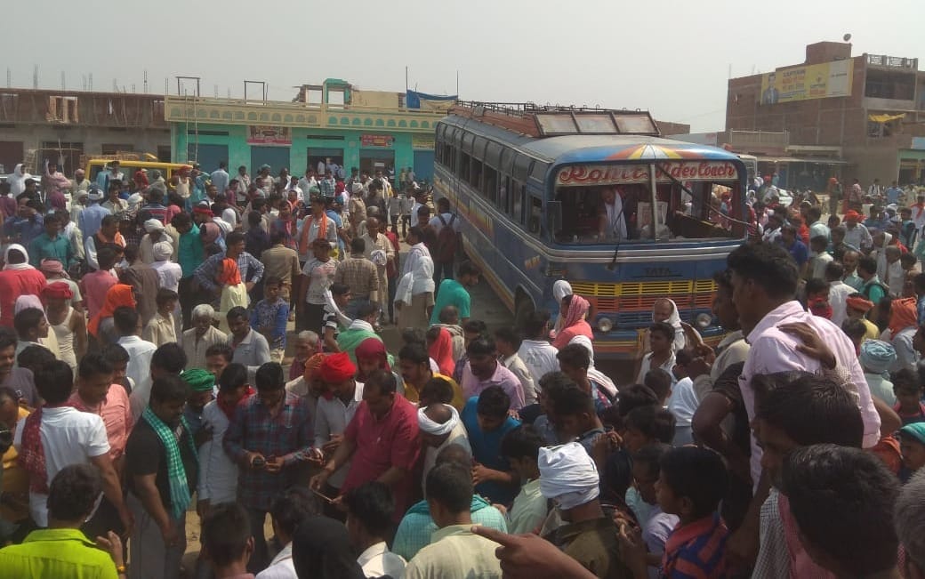 Bus accident in ghazipur many passengers died and injured