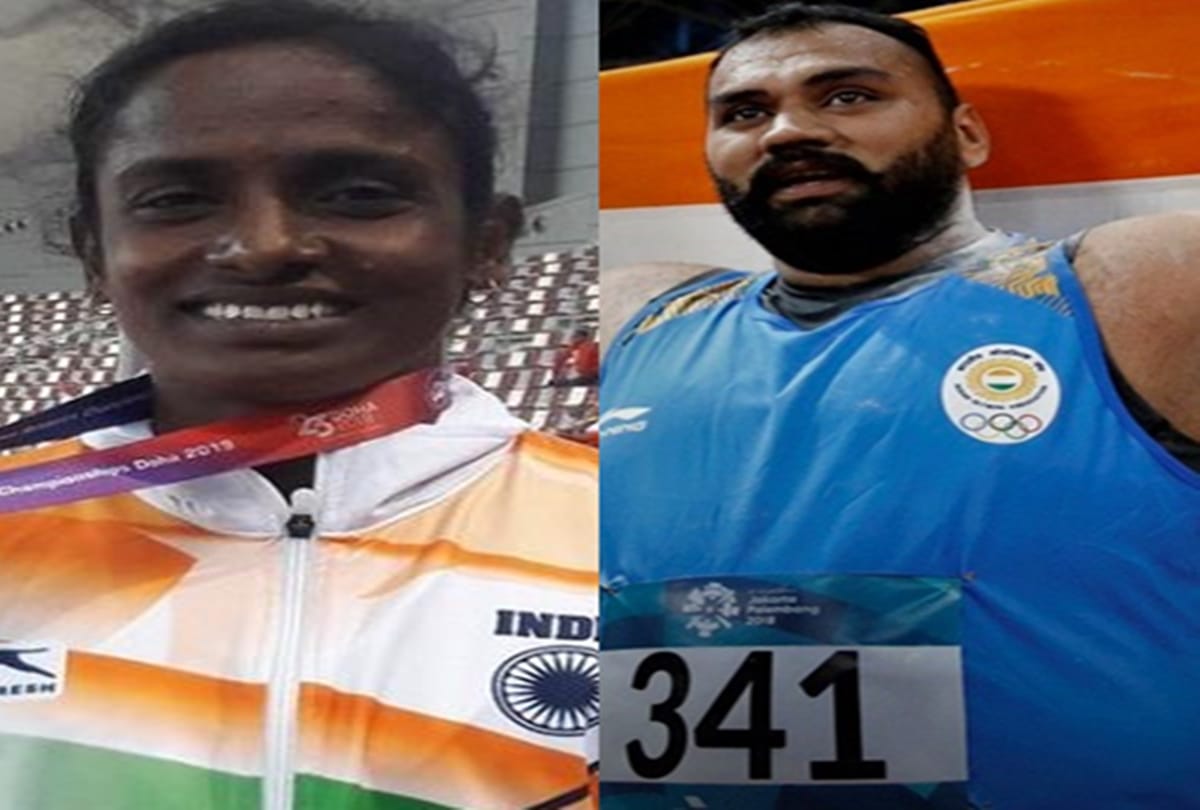 Gomathi Marimuthu and Tejinder Pal Singh Toor bagged gold for India in Asian championship 2019