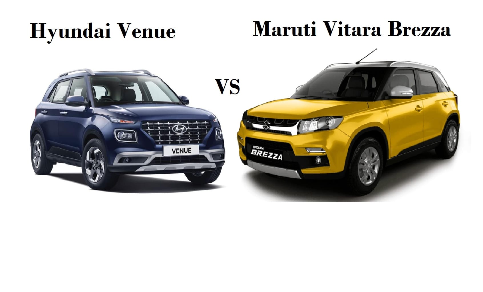 Hyundai Venue Vs Maruti Suzuki Vitara Brezza, Check Engine And Feature ...