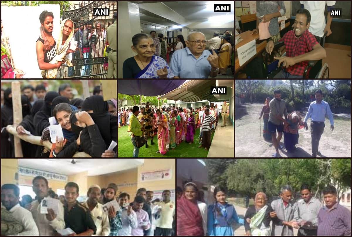 Lok Sabha Chunav 2019: People on polling booth shows different colours of Democracy across country