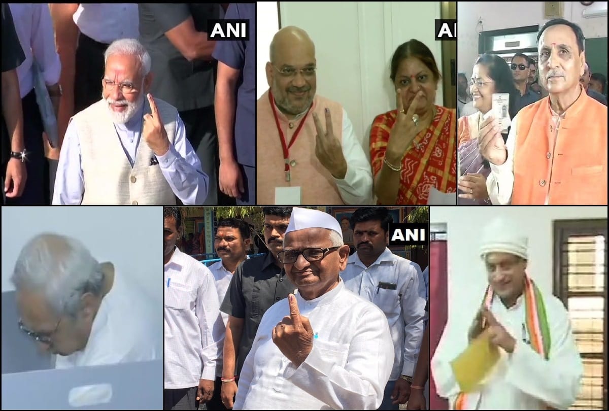 Lok Sabha Elections 2019: Narendra Modi Amit Shah Naveen Patnaik and others cast their vote