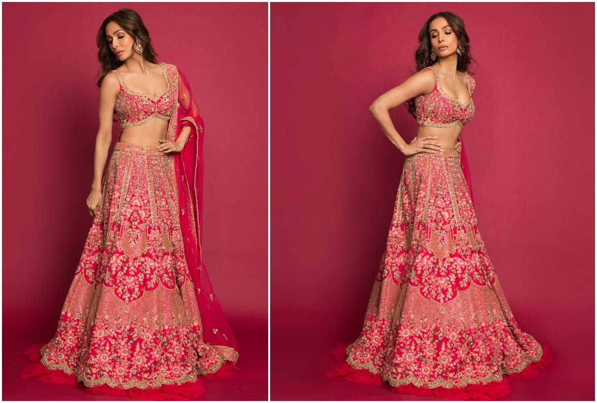 malaika arora lehnga outfit photoshoot