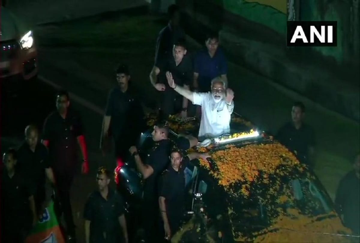 Lok Sabha Elections 2019: Prime Minister Narendra Modi holds a roadshow in Ranchi of Jharkhand