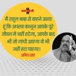 अमित शाह का राहुल पर हमला
