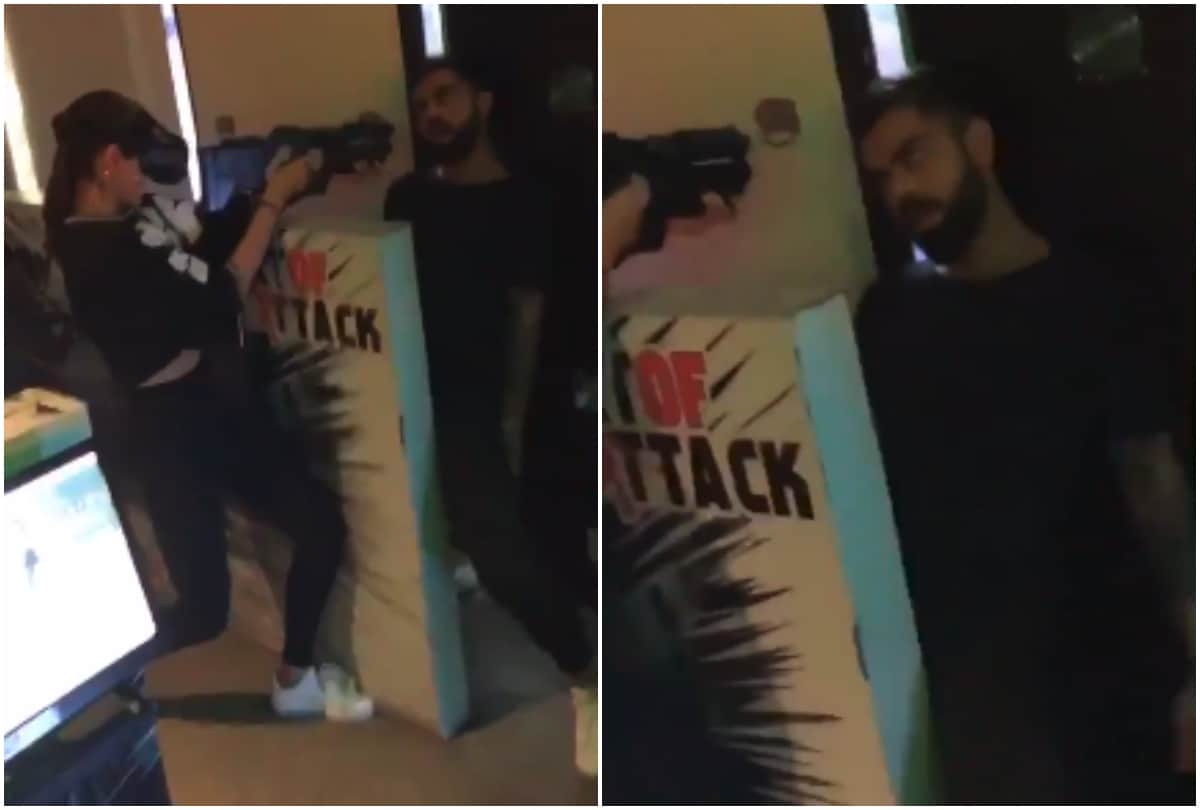 anushka sharma and virat kohli acting video viral