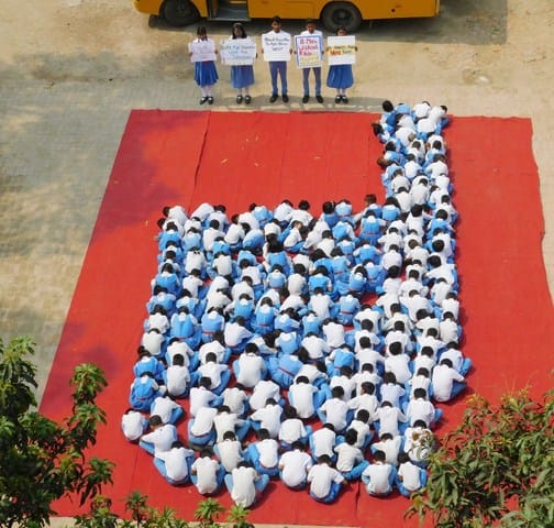 Aware of making Rangoli and human series