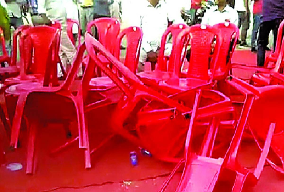 Ruckus in debate of Channel in barabanki