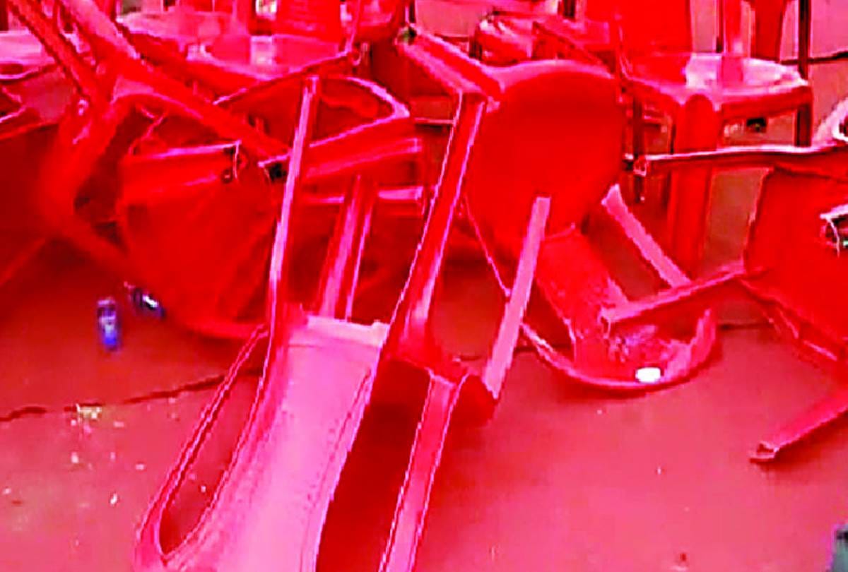 Ruckus in debate of Channel in barabanki