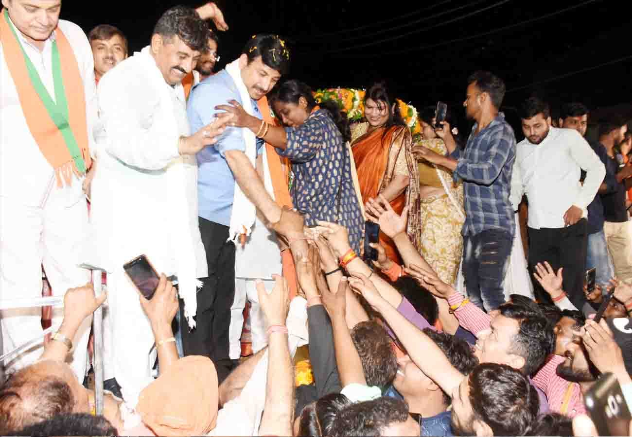 Manoj Tiwari rally in kanpur lok sabha election 2019