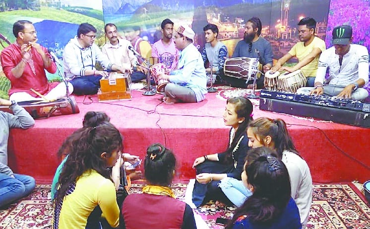 Gokul Singh Bisht and party got A grade in folklore