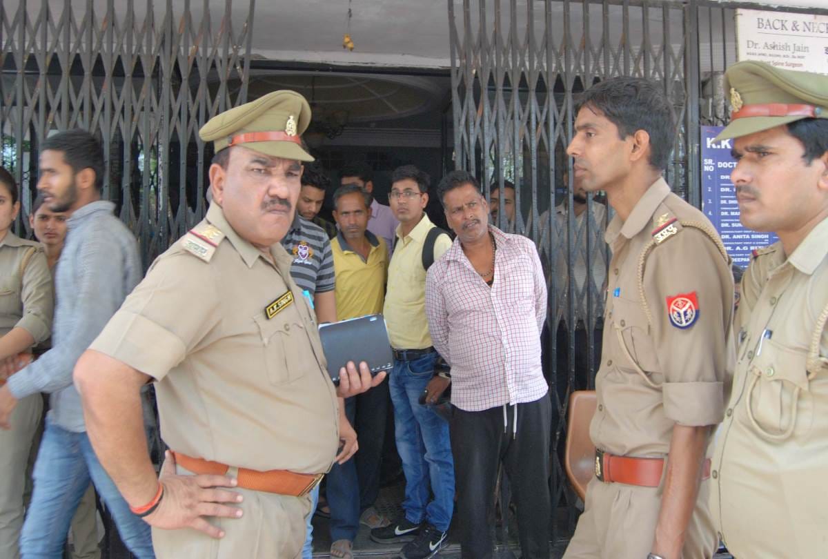 Ruckus after the death of patient in kk hospital in lucknow