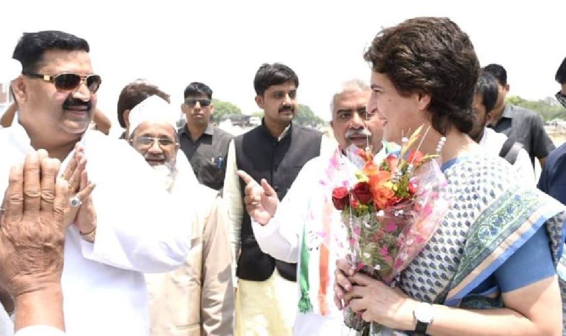 Bjp leader welcome priyanka gandhi in up rally for lok sabha elections 2019